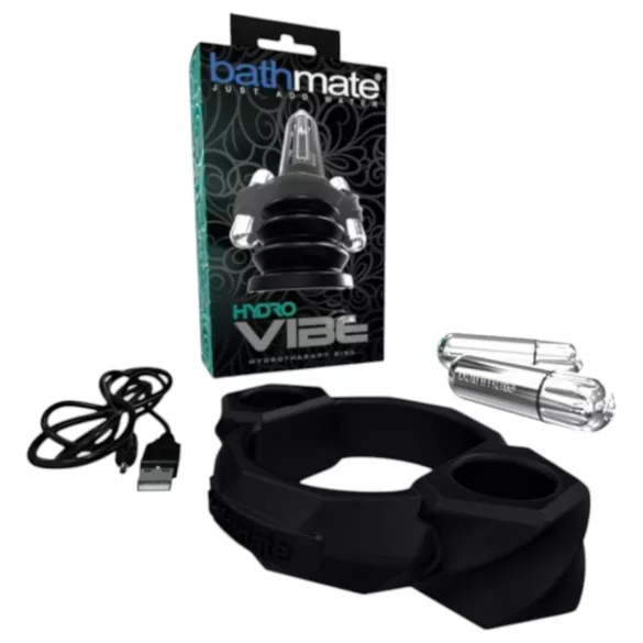 Bathmate erekcijas uzlabošanas vibrējošs gredzens melns
