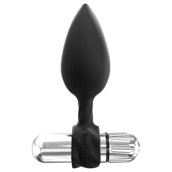 Bathmate Anal Training Plugs Vibe - vibrējošu anālo aizbāžņu komplekts (melns)