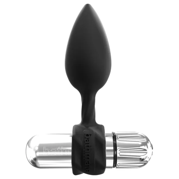 Bathmate Anal Training Plugs Vibe - vibrējošu anālo aizbāžņu komplekts (melns)