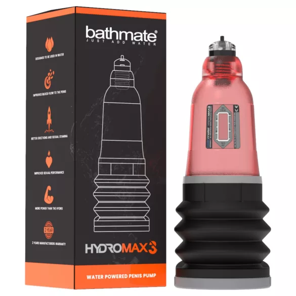 Bathmate Hydromax3 - hidro sūknis (sarkans)