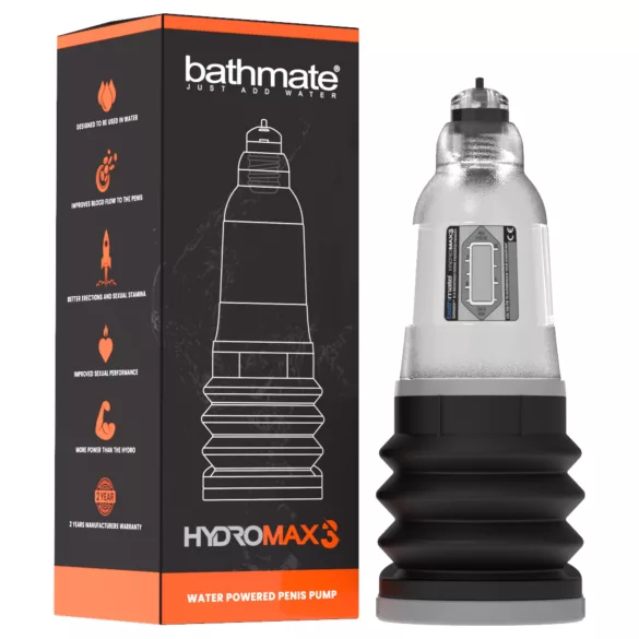 Bathmate Hydromax3 - hidro sūknis (caurspīdīgs)