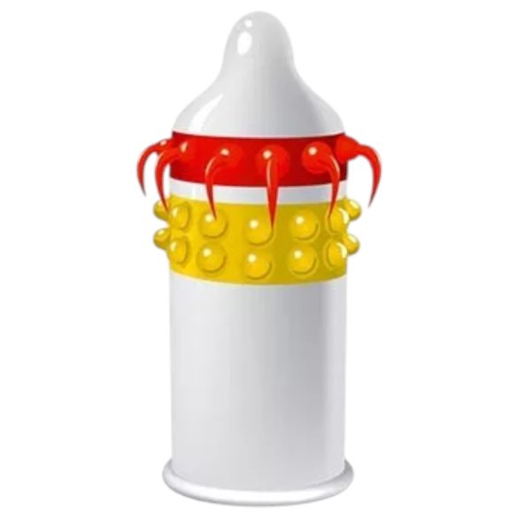 Egzo prezervatīvs ar pumpiņām un izciļņiem 1 gab