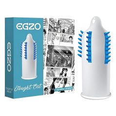   Egzo Tough Cat - prezervatīvs ar bumbiņām un sariņiem 1 gab.