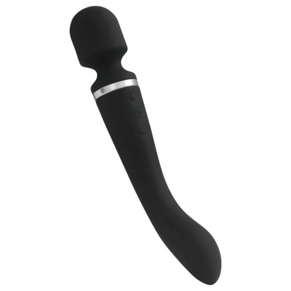 Vientuļais Lodi - akumulatora 2in1 masāžas vibrators (melns)