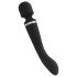 Vientuļais Lodi - akumulatora 2in1 masāžas vibrators (melns)