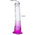 Vientuļais Lancelis - piesūceknis dildo (violets-caurskatāms)