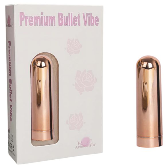 Vientuļais zelts - uzlādējams, ūdensnecaurlaidīgs mini vibrator (zelts)