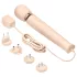 le Wand - masāžas vibrators ar vadu, ekskluzīvs, bēšs