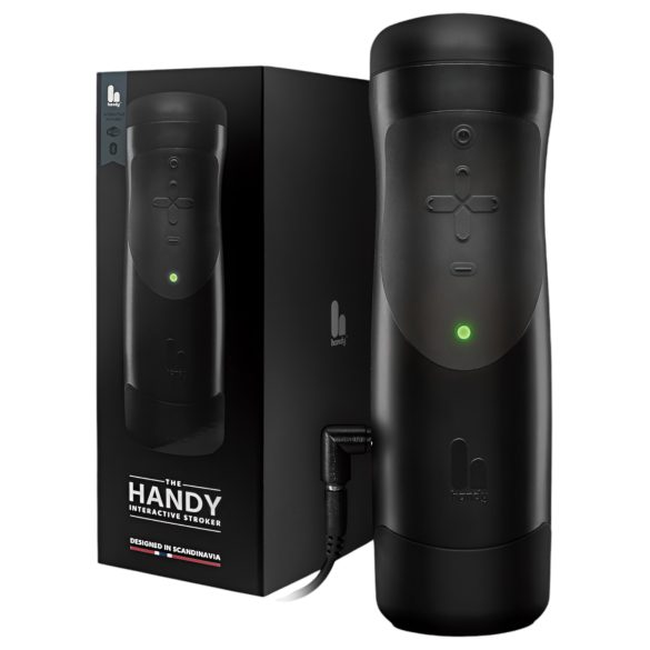 The Handy 1.1 - vīriešu masturbators ar VR funkciju melns