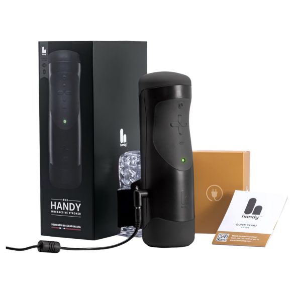 The Handy 1.1 - vīriešu masturbators ar VR funkciju melns