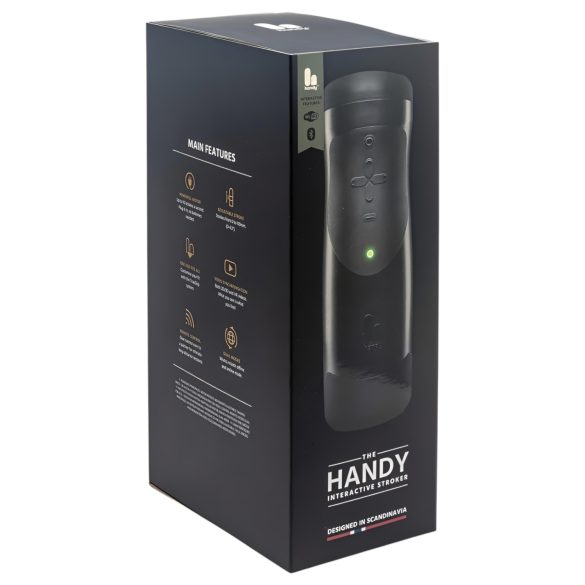 The Handy 1.1 - vīriešu masturbators ar VR funkciju melns