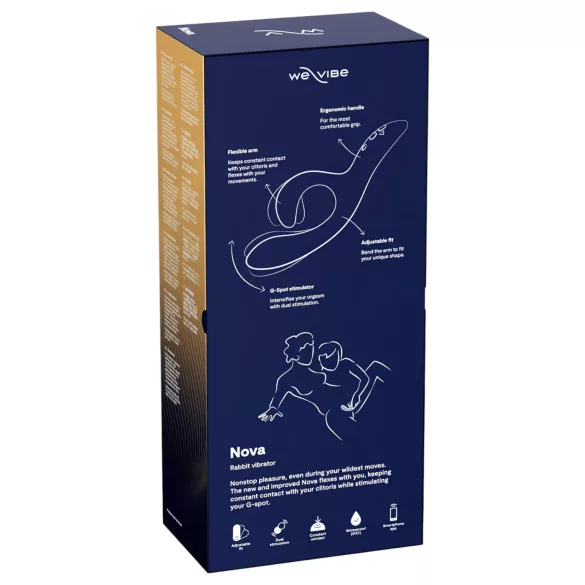 We-Vibe Nova 2 - ar lietotni vadāms elastīgs klitora roktura vibrators (zils)
