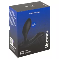   We-Vibe Vector+ - lietotnes vadāms anālais vibrators (melns)