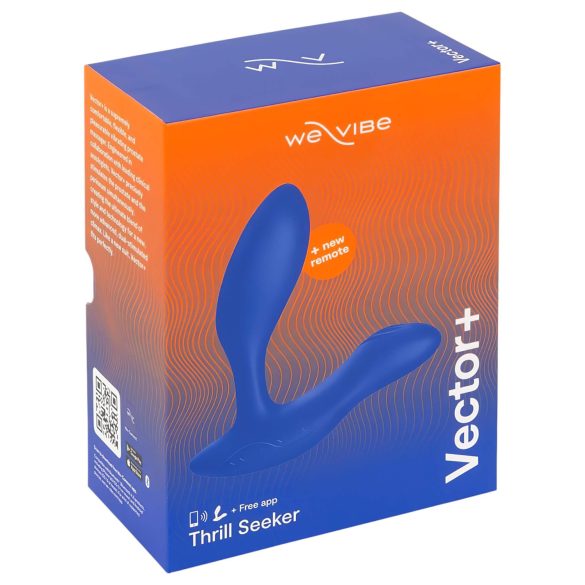 We-Vibe Vector+ - akumulatora anālais vibrators ar viedām funkcijām zils