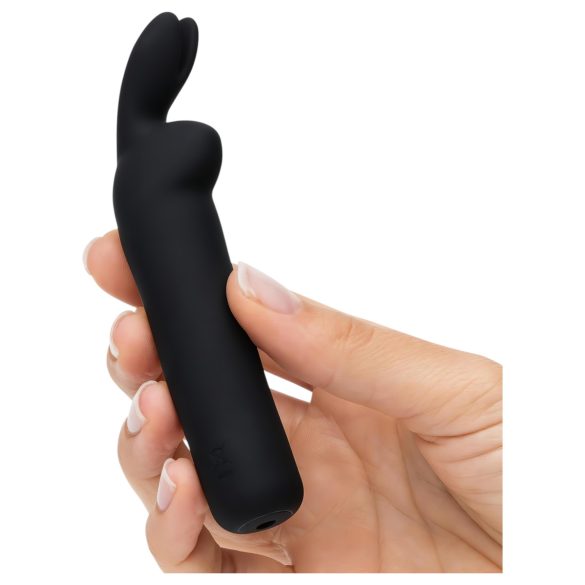 Happyrabbit mini vibrators ar ausīm uzlādējams melns