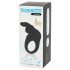 Happyrabbit Cock - uzlādējams vibrējošs erekcijas gredzens (melns)