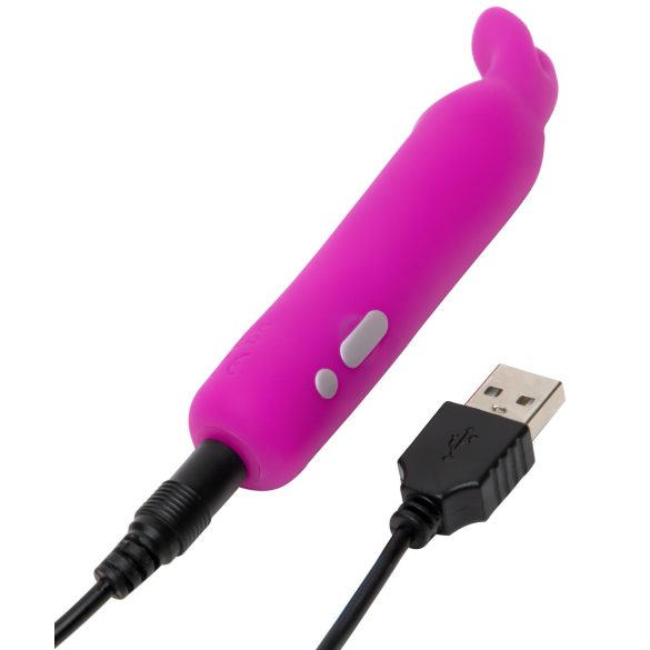 Happyrabbit vibrators bullet tipa ar truša ausīm, uzlādējams, violets