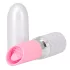 Pillow Talk Lusty - akumulatora, ar mēlīti aprīkots stienīša vibrators (balts-rozā)
