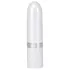 Pillow Talk Lusty - akumulatora, ar mēlīti aprīkots stienīša vibrators (balts-rozā)