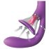 Fantāzija Viņai – 4 motoru G-punkta un klitora vibrators (violets)