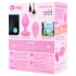 b-vibe sirds - akumulators, tālvadības anālais vibrators (rozā)