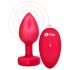 b-vibe sirds - bezvadu anālais vibrators (sarkans)