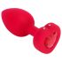 b-vibe sirds - bezvadu anālais vibrators (sarkans)