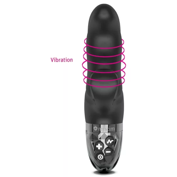 mystim Hop Hop Bob E-Stim - melns akumulatoru elektro vibrators
