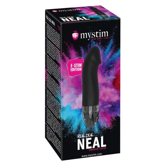 mystim elektro vibrators Real Deal Neal uzlādējams melns