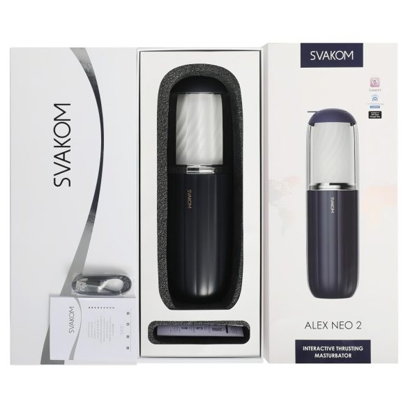 Svakom Alex Neo 2 - vīriešu masturbators ar kustību funkciju zils