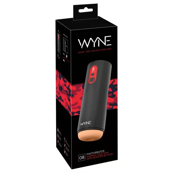 WYNE 08 augšup-leju kustīgs pulsējošs masturbators ar LED displeju