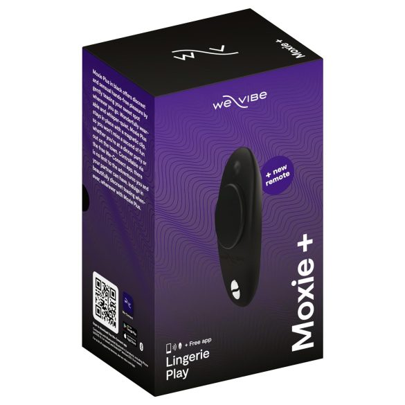 We-Vibe Moxie+ - bezvadu, gudrā klitora vibrators (melns)