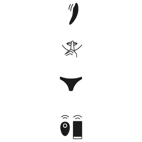 We-Vibe Moxie+ - valkājams klitora vibrators ar lietotni un tālvadības pulti (melns)