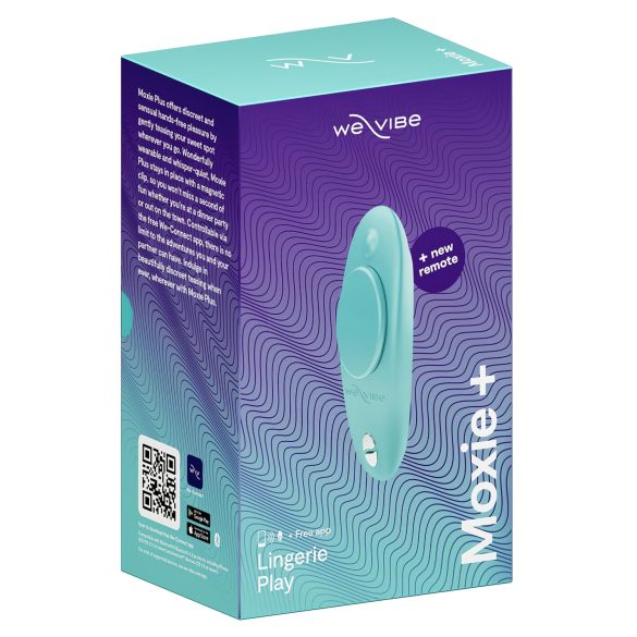 We-Vibe Moxie+ - radio vadāms, gudrs klitora vibrators (tirkīzzils)
