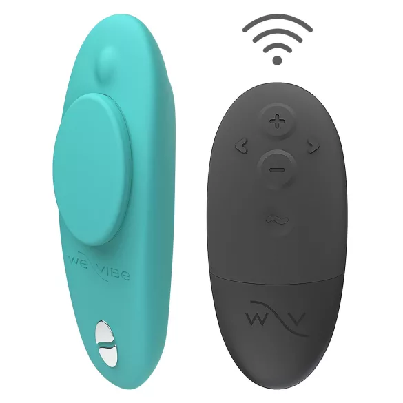 We-Vibe Moxie+ - nēsājams klitora vibrators ar lietotnes un tālvadības pulti (tirkīza)