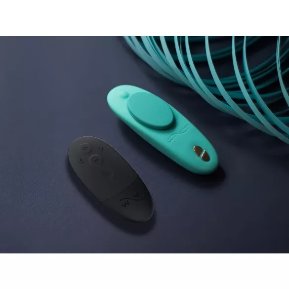 We-Vibe Moxie+ - nēsājams klitora vibrators ar lietotnes un tālvadības pulti (tirkīza)