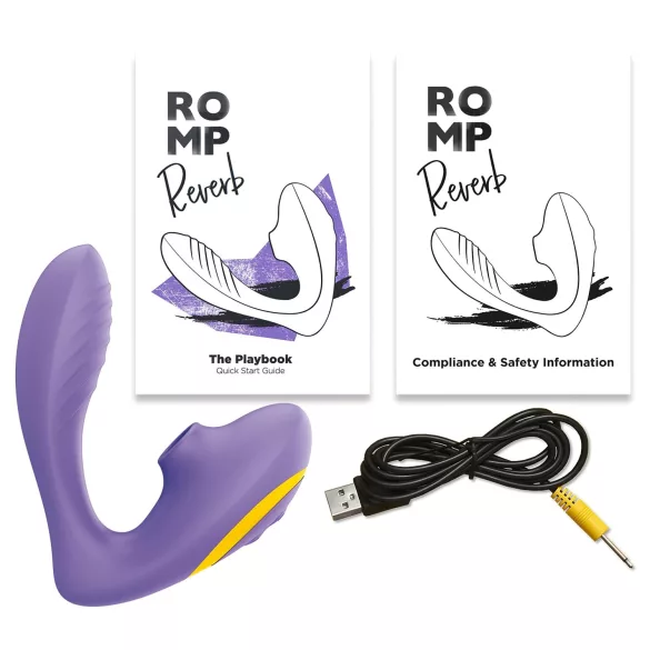 ROMP Reverb - G punkta vibrators un klitora stimulators 2in1 violets