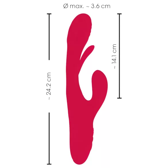 Smile - klitora un valodas vibrators sievietēm sarkans