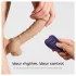 Silexd 8 - vibrators sēkliniekam ar tālvadību dabīgā krāsā