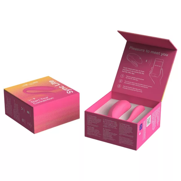 We-Vibe Sync Lite - pāru vibrators ar lietotni un tālvadības pulti (rozā)