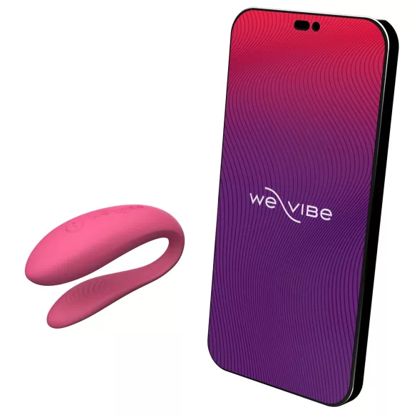 We-Vibe Sync Lite - pāru vibrators ar lietotni un tālvadības pulti (rozā)