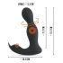 Rebel - tālvadāms 2in1 prostatas vibrators (melns)