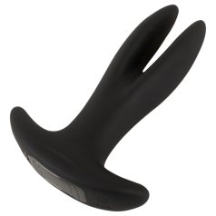 ANOS - divvirzienu anālais vibrators (melns)
