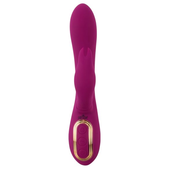 Javida - 3-in-1 vibrators ar lodītēm un rotējošu funkciju violets