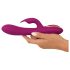 Javida - 3 vienā pērļots rotējošs vibrators (violets)