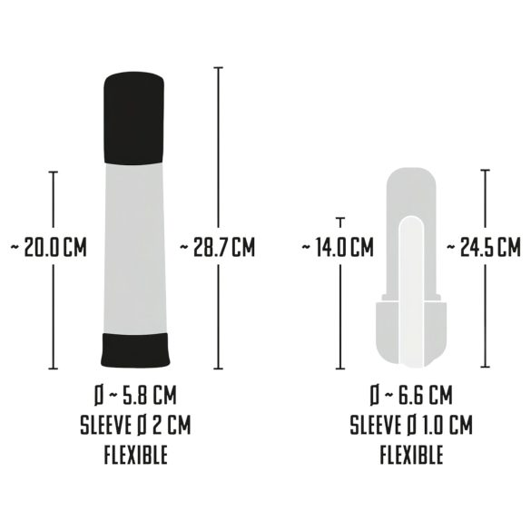 Mister Boner - akumulatora automātiskā dzimumlocekļa pumpa (melna-caurspīdīga)