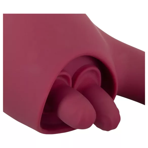 Javida - vibrator ar mēli 2in1 sarkans