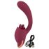 Javida - 2in1 mēles vibrators (sarkans)