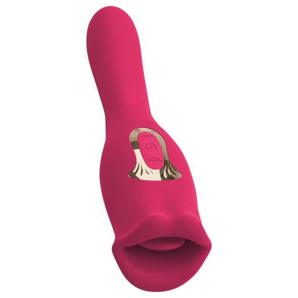 You2Toys - 2-in-1 vibrators ar mēli rozā