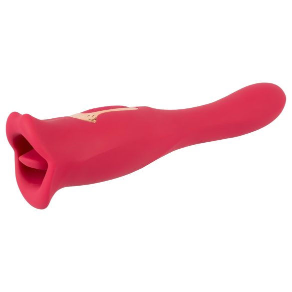 You2Toys - 2-in-1 vibrators ar mēli rozā